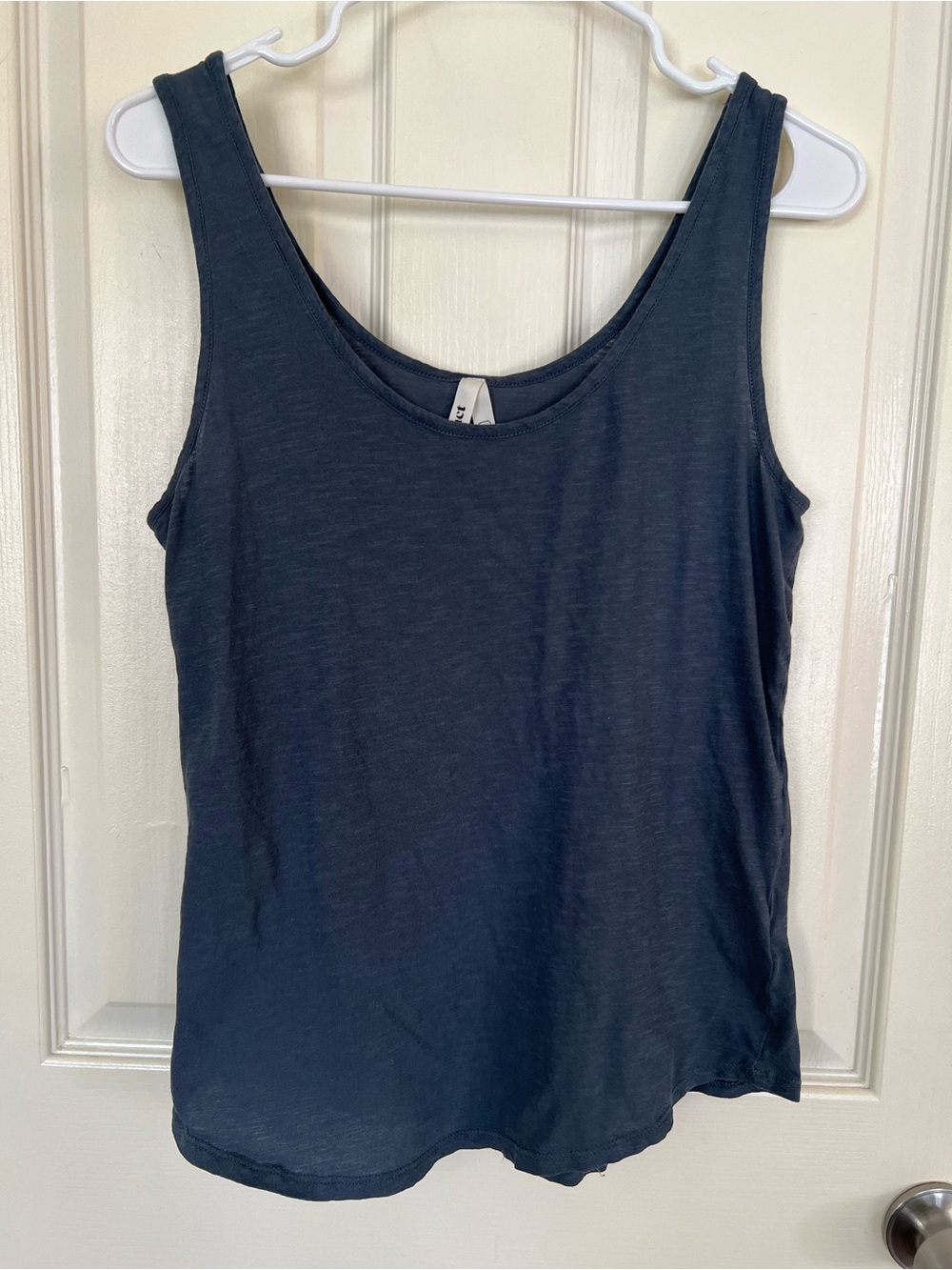 Pact Organic Cotton Scoop Neck Tank Top Blue-Gray  Women’s L